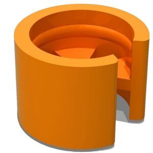 🔹️NIB Orange Plastic Clothing Clip On Hanger Size Tags